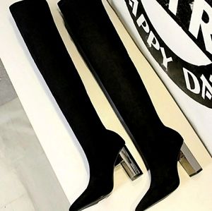 High heeled boots